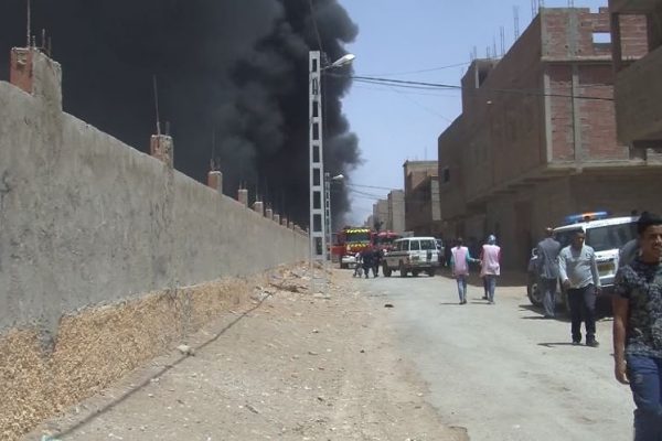 بشار: حريق مهول بتعاونية الحبوب في حي السلام يخلف هلعا كبيرا