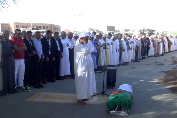 بشار: جثمان المرحوم مالكي عبد القادر يوارى الثرى بمقبرة بشار
