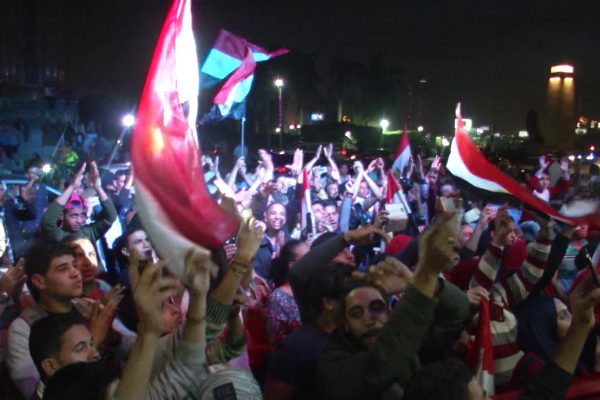 إحتفالات لمؤيدي السيسي بالميادين المصرية بمناسبة فوزه في إنتخابات الرئاسة لفترة ثانية
