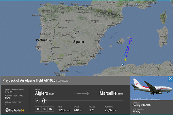 مدير الملاحة ينفي اختفاء طائرة الجوية الجزائرية
