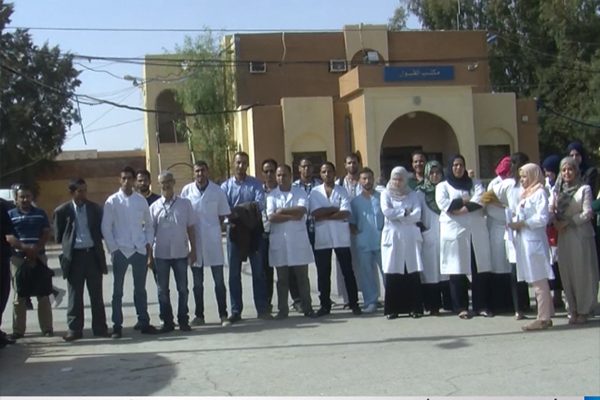 الأغواط: احتجاج الأطباء بسبب الاعتداءات المتكررة بمستشفى احميدة بن عجيلة