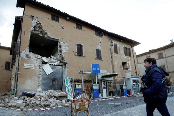 بـالصور: ثلاثة زلازل تضرب وسط إيطاليا