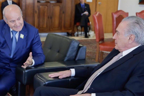 الرئيس البرازيلي يستقبل رجل الأعمال الجزائري إسعد ربراب